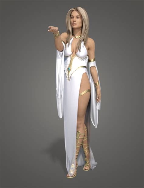 dforce ethereal goddess outfit for genesis 8 female s daz 3d