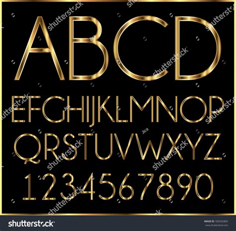 gold letters stock vector illustration  shutterstock