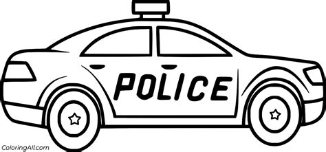 police car coloring pages  kids