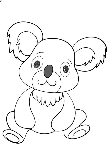 cute koala coloring page  print  color