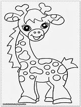 Coloring Jungle Pages Safari Animals Baby Animal African Printables Giraffe Cute Color Shower Preschool Printable Templates Print Zoo Kids Themed sketch template