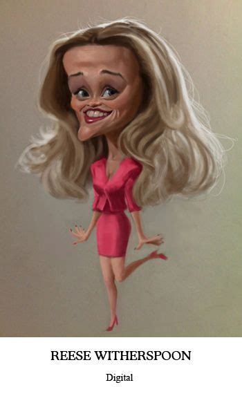 reece witherspoon celebrity caricatures caricature