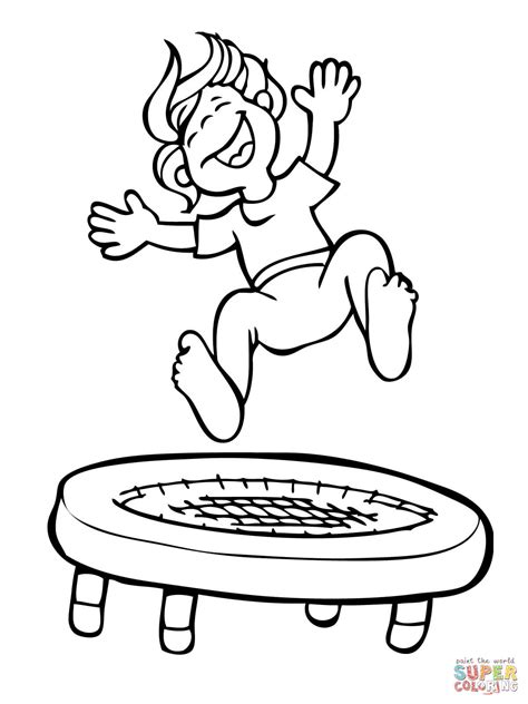 jump coloring page coloring home