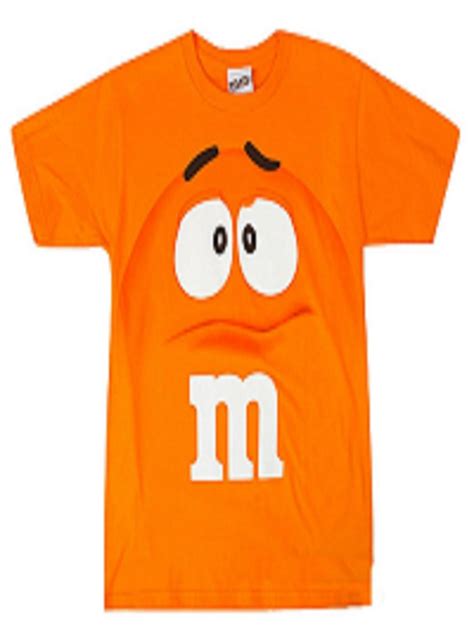 mms mm mms candy silly character face  shirt xx large orange open smile walmart