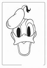 Duck Donald Coloring Pages Cartoon Face Sketch Disney Characters Character Mickey Draw Keyword Paintingvalley Walt sketch template