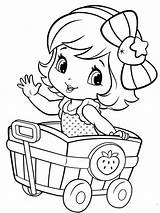 Coloring Strawberry Shortcake Pages Baby Kids sketch template
