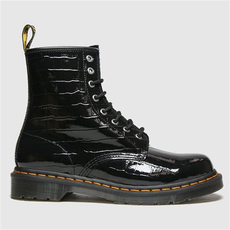 dr martens black  croc boots shoefreak