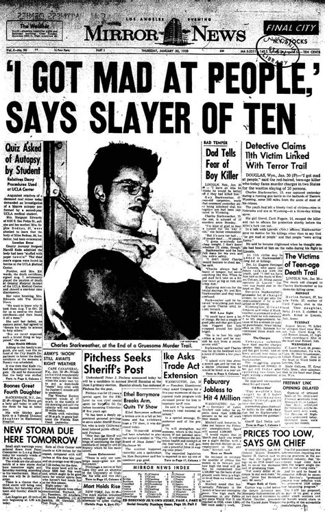 i got mad at people says slayer of ten charles starkweather true crime serial killers