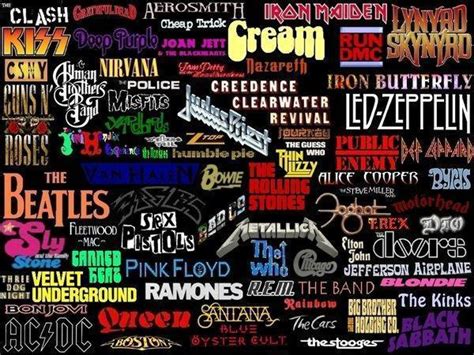 classic rock band logos classic rock fan art  fanpop