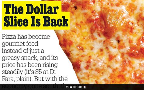 the return of the dollar pizza slice new york magazine