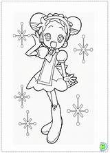 Coloring Doremi Dinokids Magical Pages Close Ojamajo Choose Board sketch template