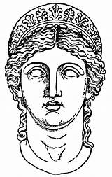 Greek Hera Coloring Clipart Goddess Greece Mythology Ancient Sculpture Statues Pages Grecian Drawing Statue Clip Etc Printable Gods Cliparts Juno sketch template
