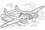 Bomber Reconnaissance sketch template