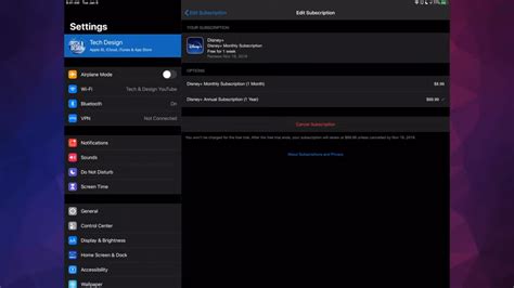cancel disney  subscription  device