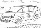 Renault Coloring Espace Pages Supercoloring Drawing Categories sketch template