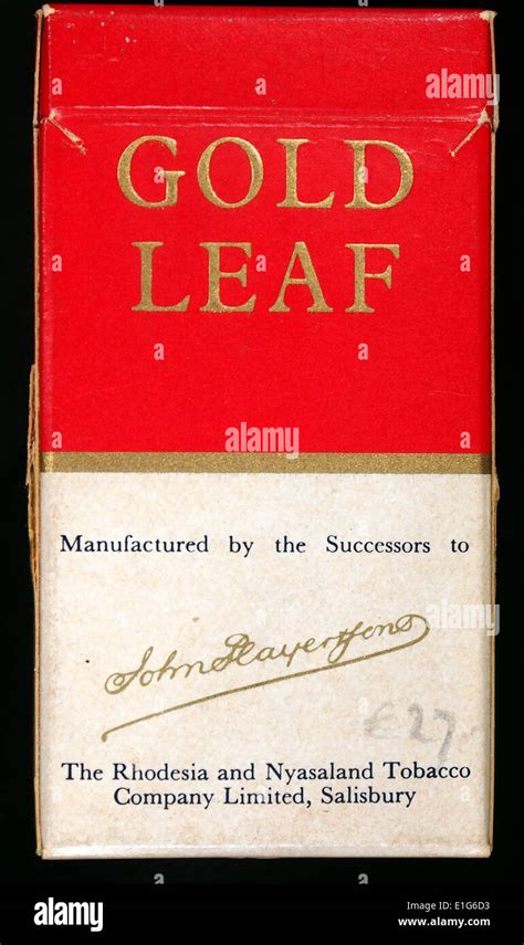 gold leaf cigarettes pack  res stock photography  images alamy
