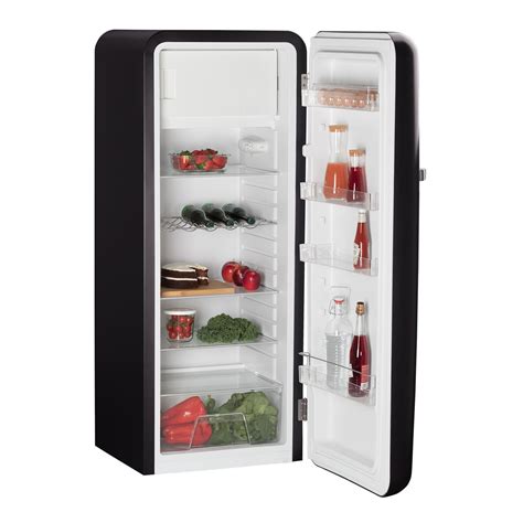 frigo noir mate  ikohs retro   refrigerateur  congelateur garantie ans  db