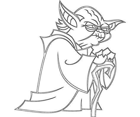 star wars coloring pages yoda coloring home