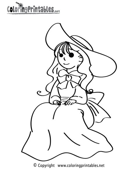 doll coloring page   girls coloring printable
