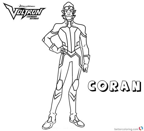 voltron coloring pages coran  printable coloring pages