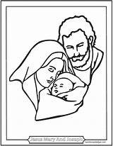 Joseph Coloring Mary Jesus Holy Family Pages St Saint Catholic Drawing Prayer Printable Saintanneshelper Christmas Hail Card Colouring Color Print sketch template