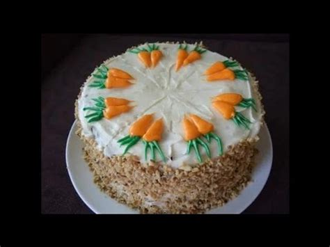 decorate  carrot cake youtube