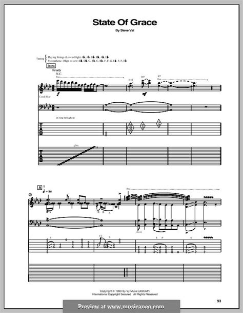 state of grace by s vai sheet music on musicaneo