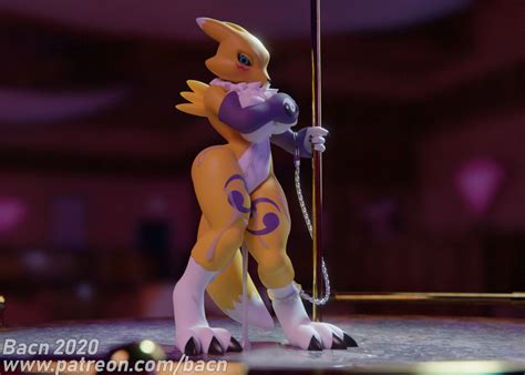 Renamon On Stage By Bacn Hentai Foundry