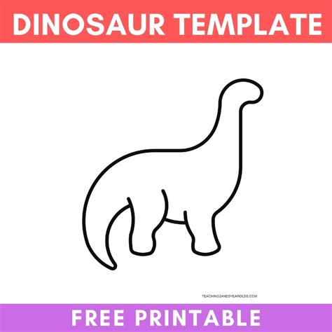 dinosaur printable template