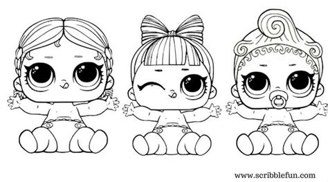 lol coloring pages baby dolls  printable coloring pages