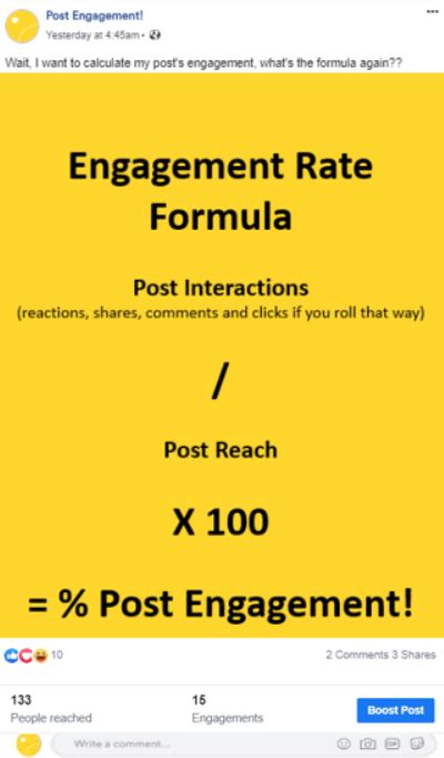 calculate social media engagement   posts