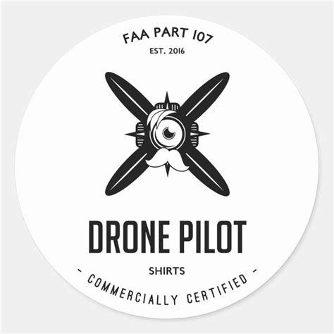 faa part  drone pilot  certified sticker zazzlecom