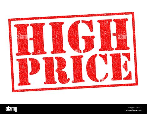 high price red rubber stamp   white background stock photo alamy