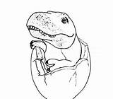 Indominus Indoraptor sketch template