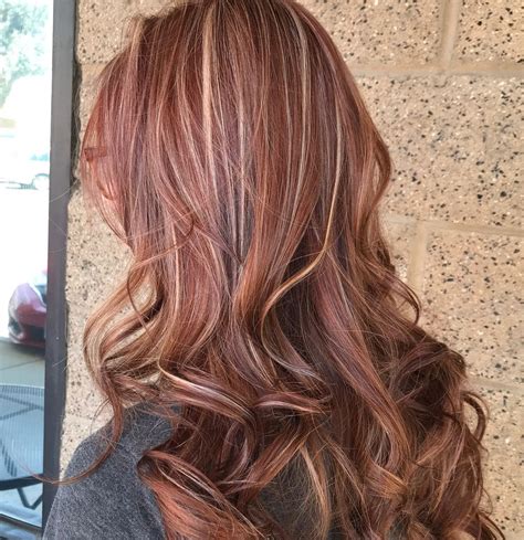 a beautiful red copper brown with soft highlights