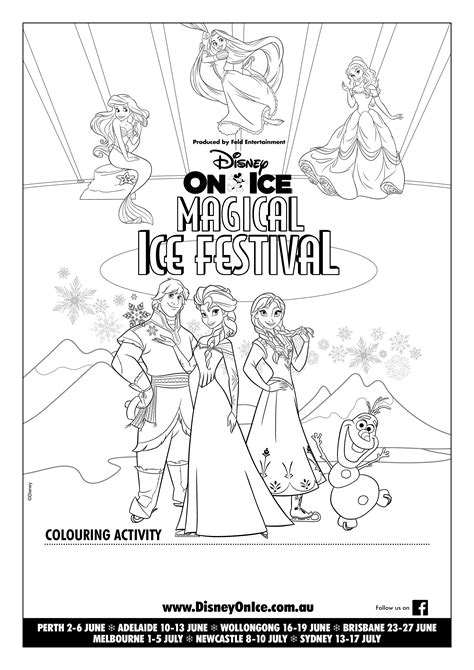 awesome  printable disney  ice activity sheets   chance