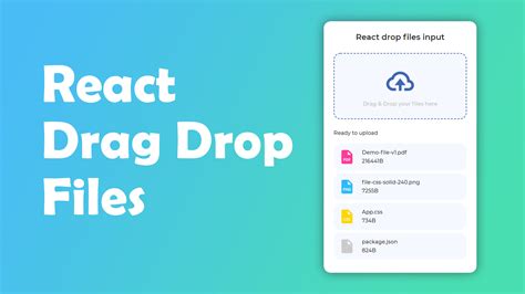 drag  drop file input built  react