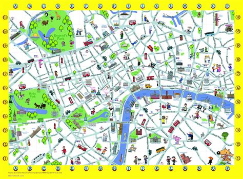 london maps top tourist attractions  printable city street map