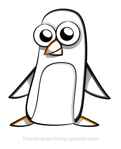 penguin drawings sketching vector