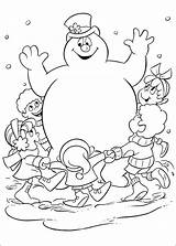 Frosty Snowman Coloring Pages Printable Kids Abominable Christmas Sheets Book Adults Fun Colouring Bestcoloringpagesforkids Print Cartoon Children Snowmen Fargelegging Barn sketch template