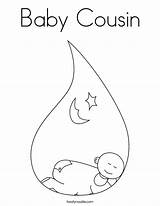 Coloring Baby Brother Cousin Pages Sleepy Sleeping Print Clipart Boy Noodle Template Girl Twistynoodle Built California Usa Library Favorites Login sketch template