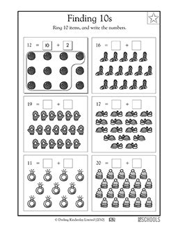 finding 10s 1st grade math worksheet greatschools