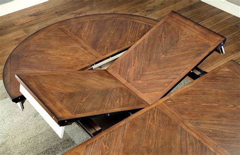 harrisburg vintage white  dark oak oval extendable dining table