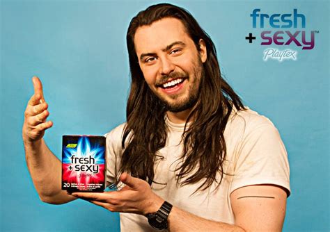 andrew w k named the face of playtex fresh sexy wipes for