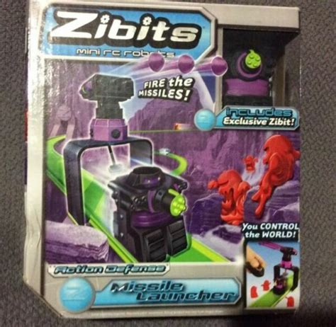 zibits mini rc robots action defense playset missile launcher includes zibit  sale  ebay