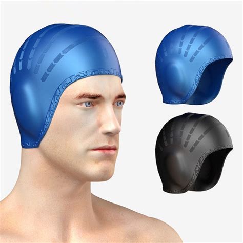 Swimming Caps Swimming Cap Waterproof Silicone Swim Pool Hat For Adult