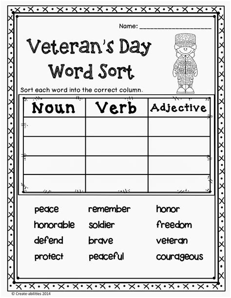 united states happy veterans day activities worksheets elementary