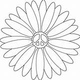 Peace Coloring Pages Sign Printable Flower Adults Flowers Tattoos Tattoo Clipart Symbol Cliparts Signs Adult Sunflower Book Color Impressive Clipartbest sketch template