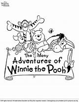 Winnie Pooh Coloring Color Library sketch template