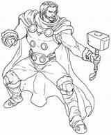 Superhero Asgard sketch template